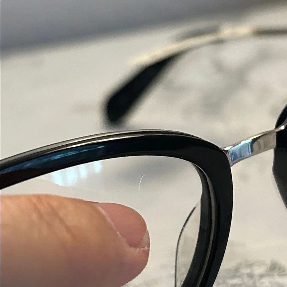 Robert Steffani RS 167 90 Black Glasses with Silver Details
